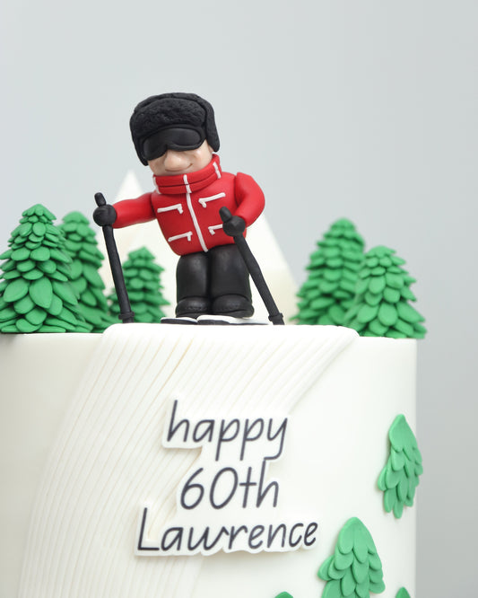 The Snow Mount Skiing Cake