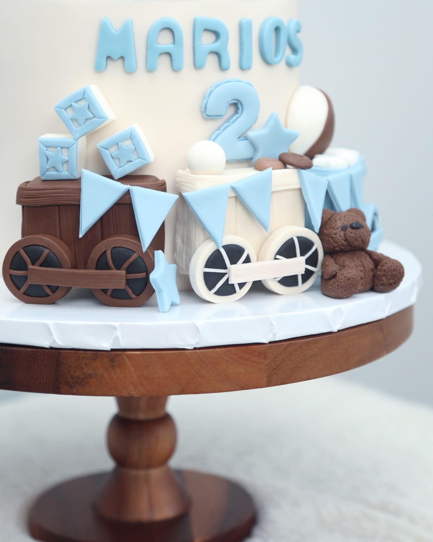Choo Choo Train Theme Cake🚂🐻