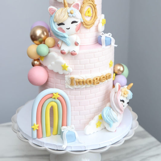 Pastel Princess Castle Cake