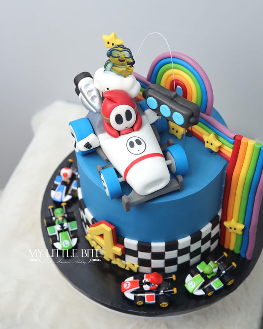 Mario Kart Inspired Cake (Shy Guy)🌈🏁