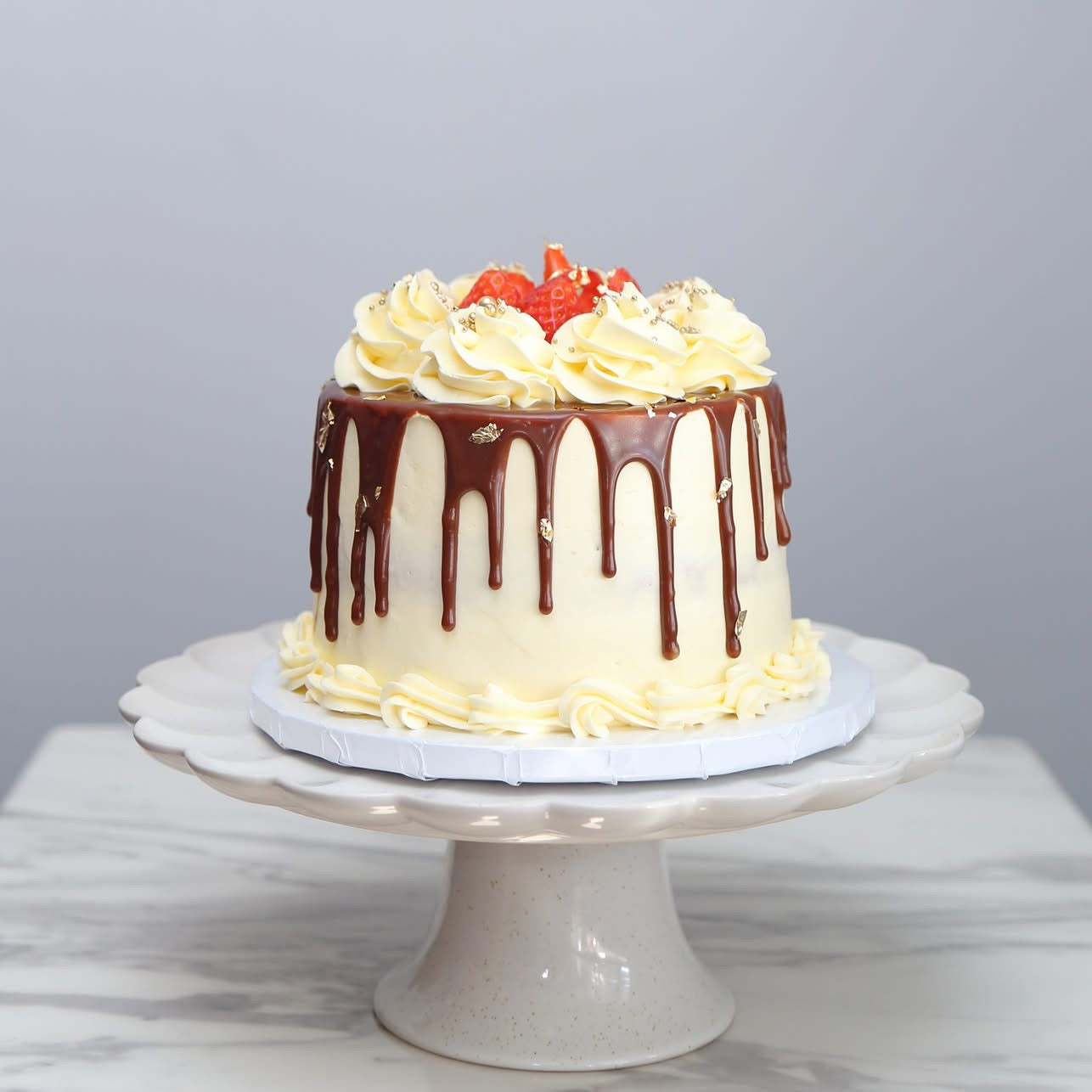 Strawberry Drizzle Cake