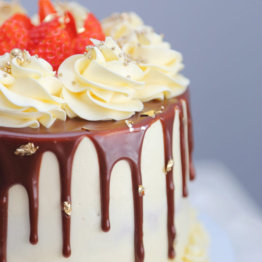 Strawberry Drizzle Cake