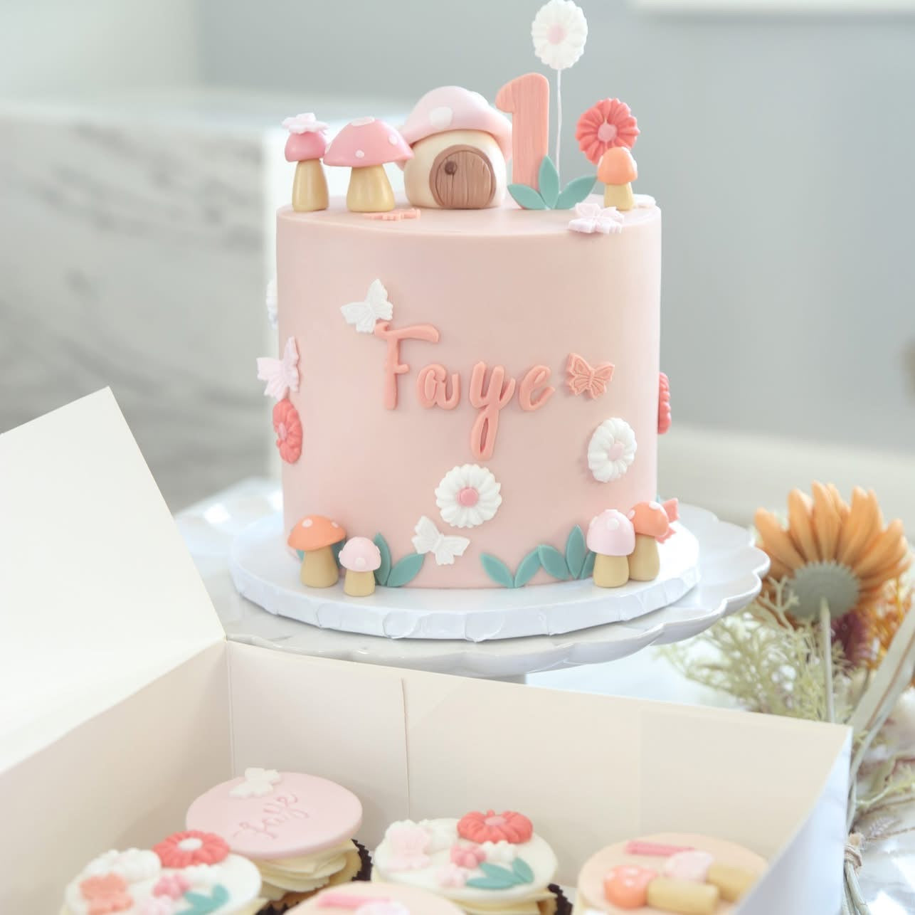 Dreamy Mushroom Meadow Cake