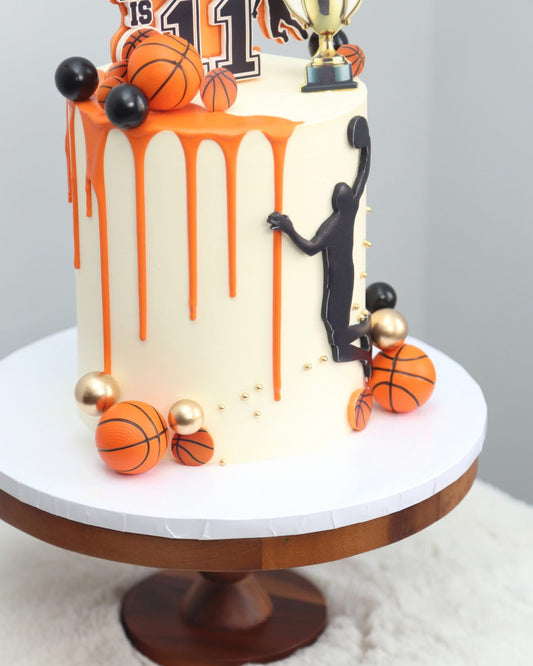 Slam Dunk Basketball Theme Cake