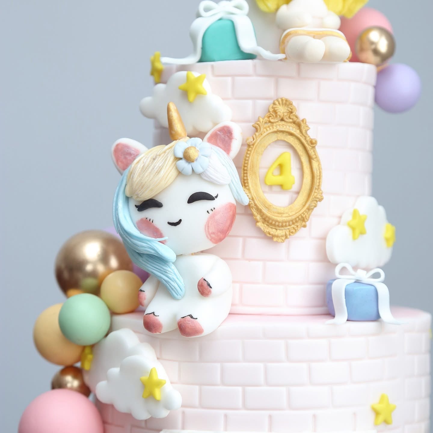Pastel Princess Castle Cake