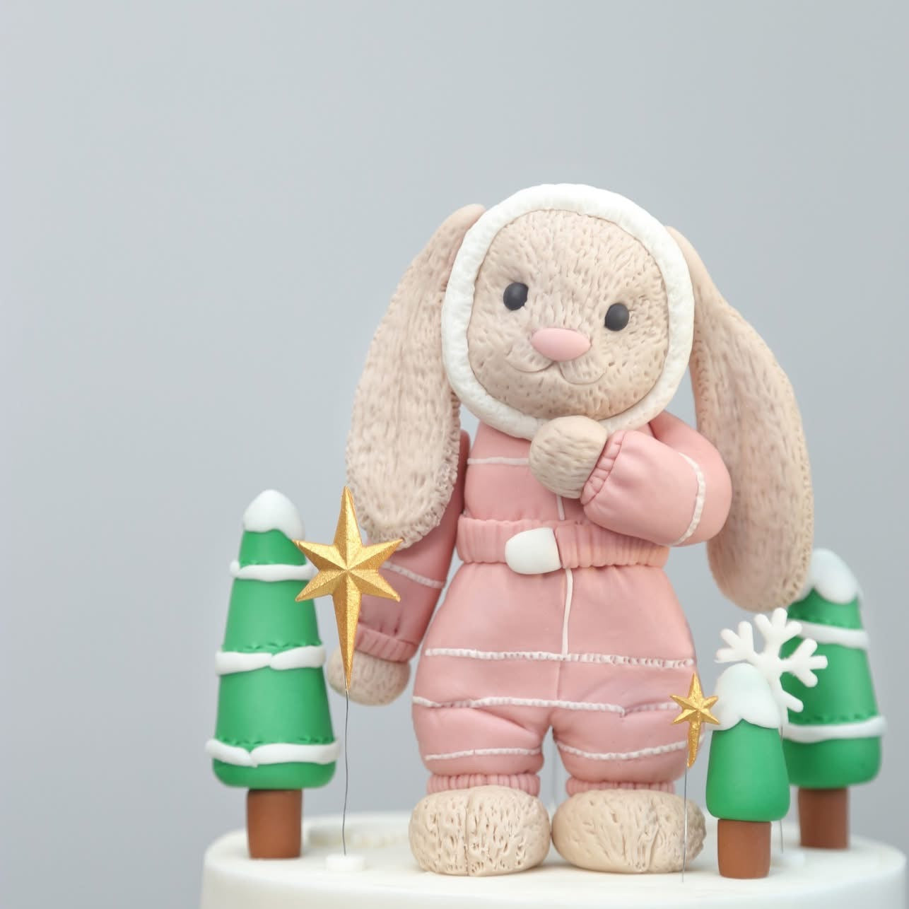 Jellycat-inspired Cake (Bashful Bunny Snow Suit Edition) ❤️❄