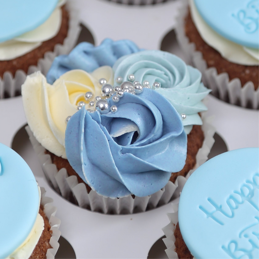 Petal Swirl Cupcakes (6 pcs) [Sky & Snow]