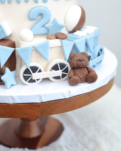 Choo Choo Train Theme Cake🚂🐻