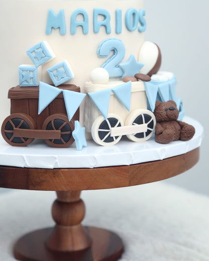 Choo Choo Train Theme Cake🚂🐻