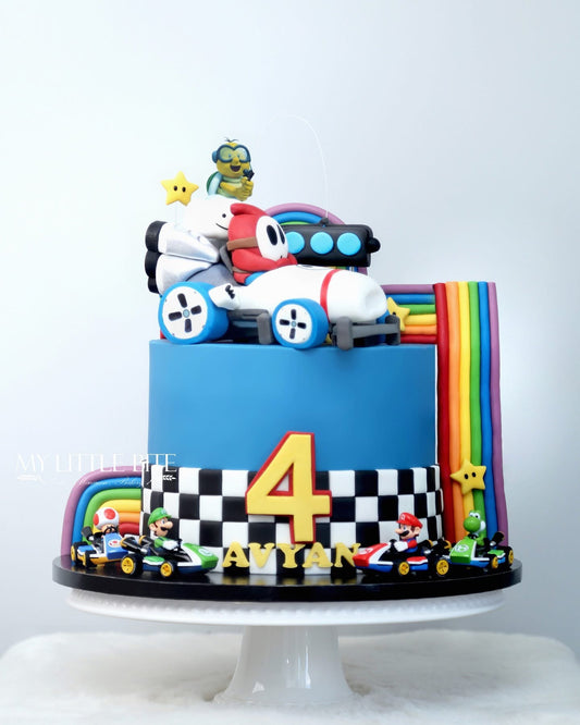 Mario Kart Inspired Cake (Shy Guy)🌈🏁