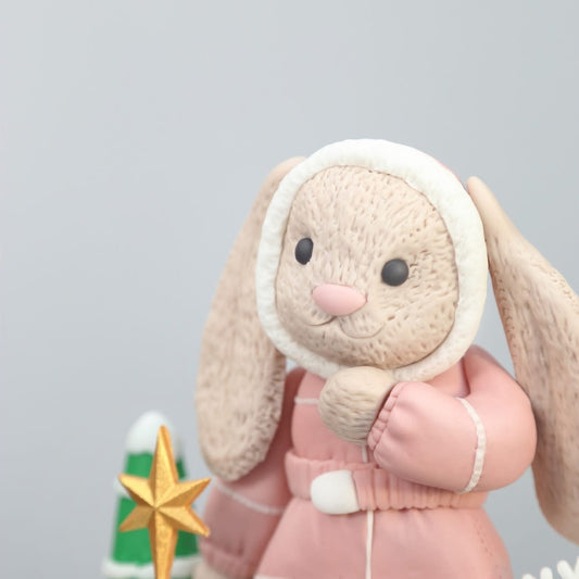 Jellycat-inspired Cake (Bashful Bunny Snow Suit Edition) ❤️❄