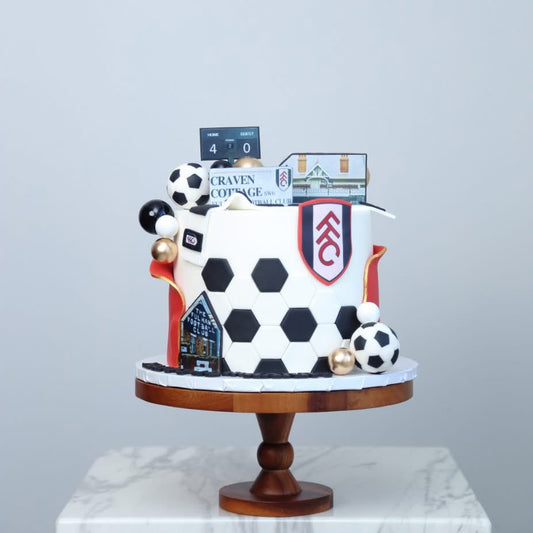 Fulham FC Football Theme Cake ⚽️🥅🏟️