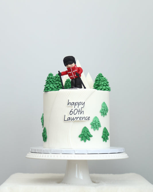 The Snow Mount Skiing Cake