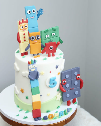 Numberblocks Theme Cake