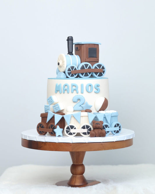 Choo Choo Train Theme Cake🚂🐻