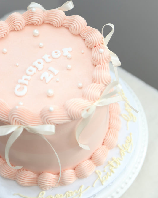 Soft Pink Vintage Cake