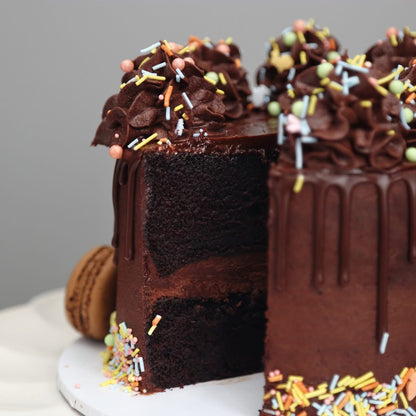 Dark Chocolate Fudge Cake