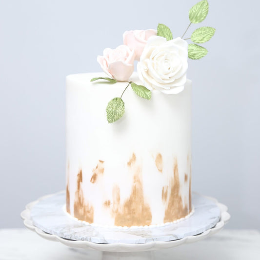 Fondant Rose Cake