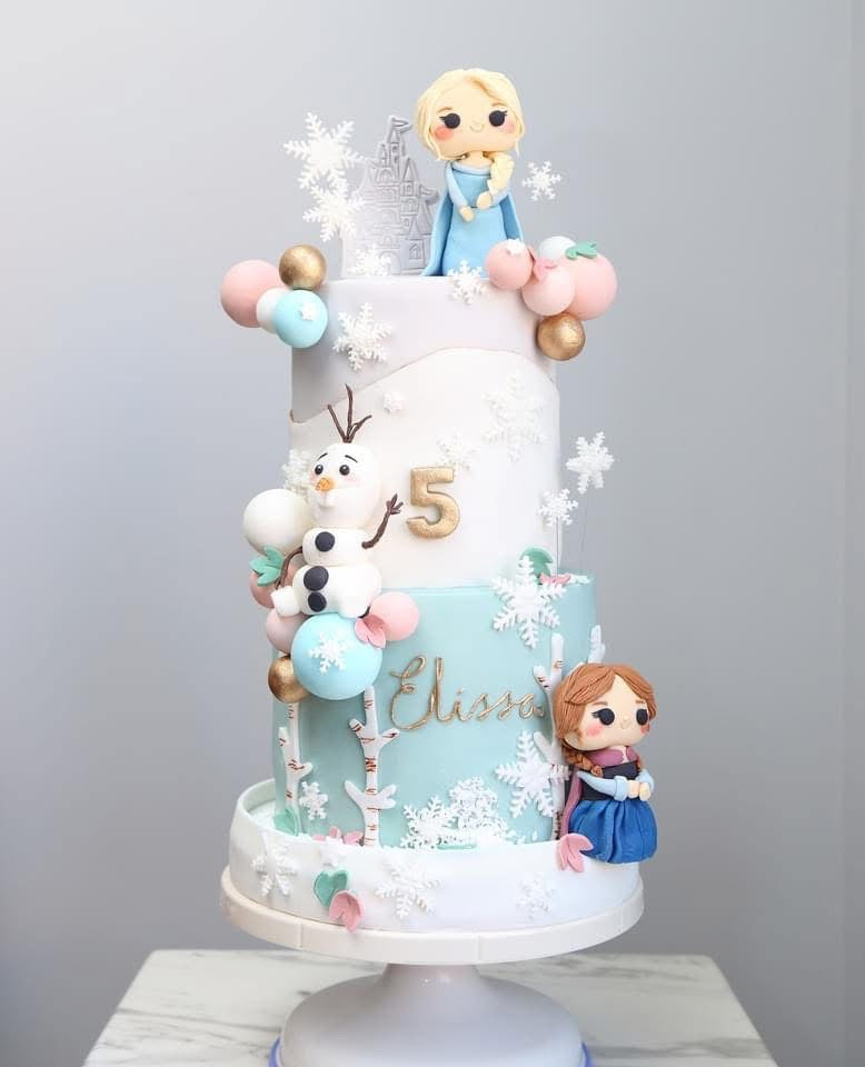 Frozen Dreams Tiered Cake