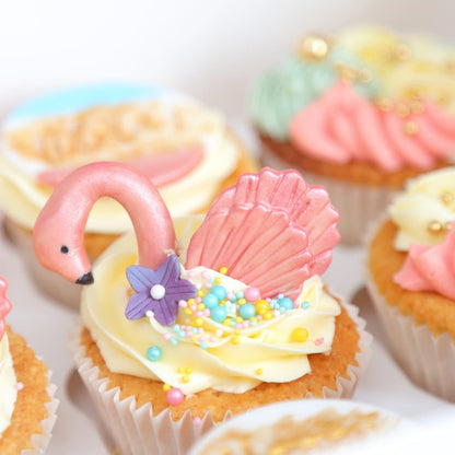 Flamingo & Pearl Cupcakes