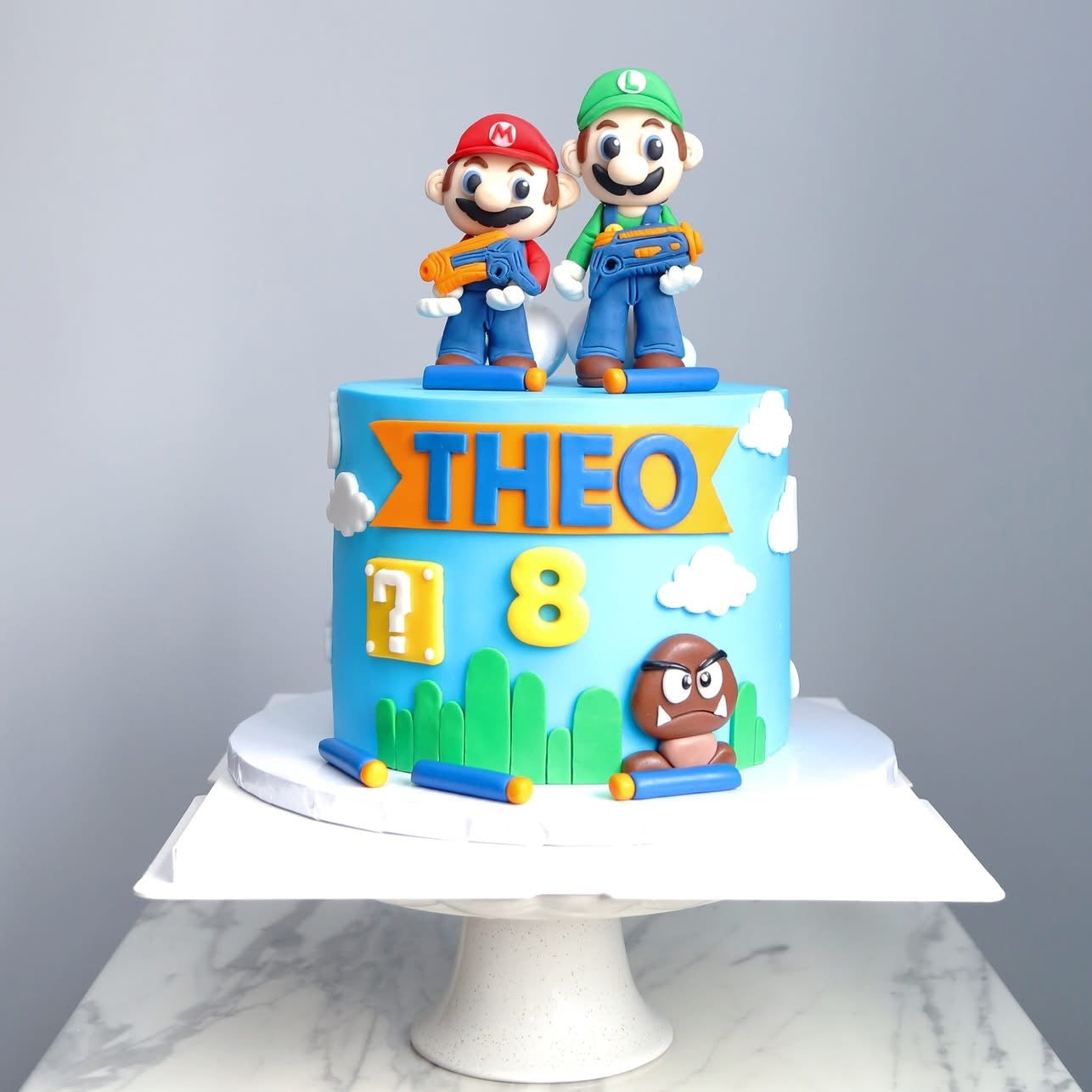 Super Mario Nerf Battle Cake