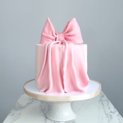 Pink Bow Cake
