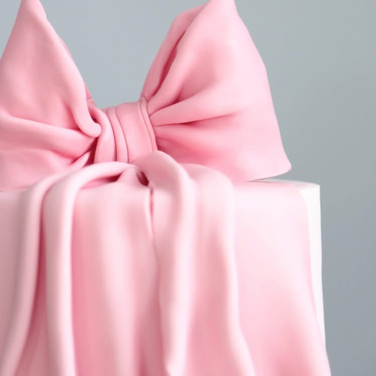 Pink Bow Cake