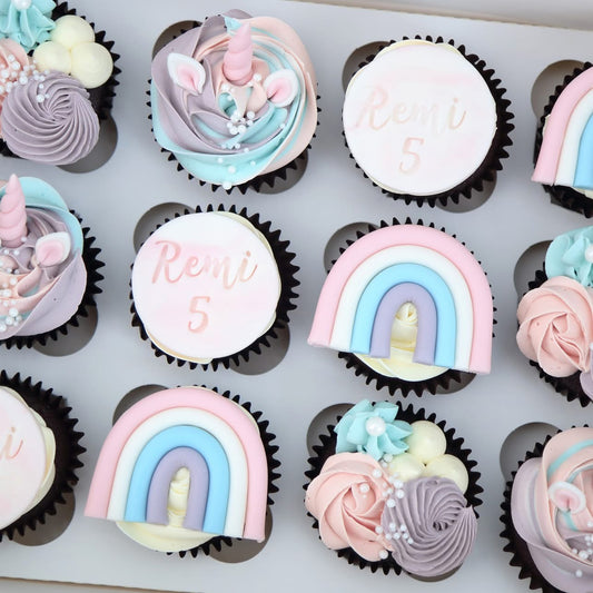 Cupcake with Message (6 pcs) [Unicorn]