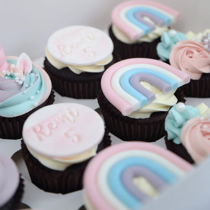 Cupcake with Message (6 pcs) [Unicorn]