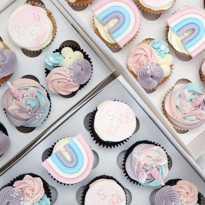 Cupcake with Message (6 pcs) [Unicorn]