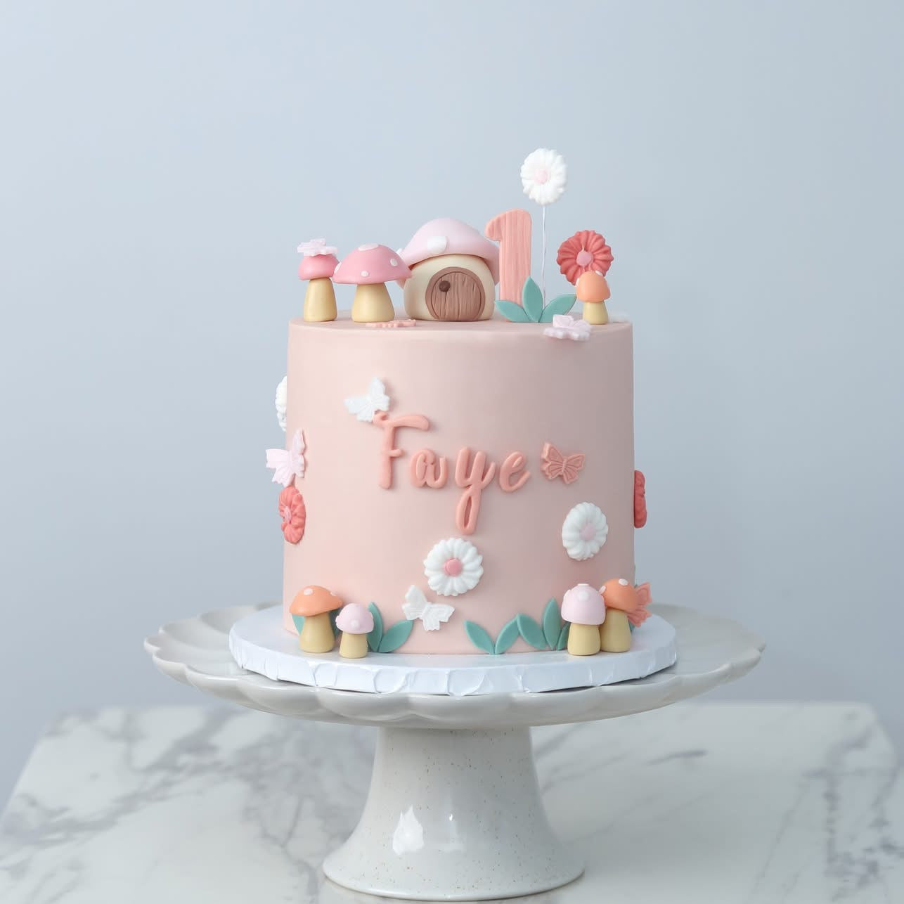 Dreamy Mushroom Meadow Cake