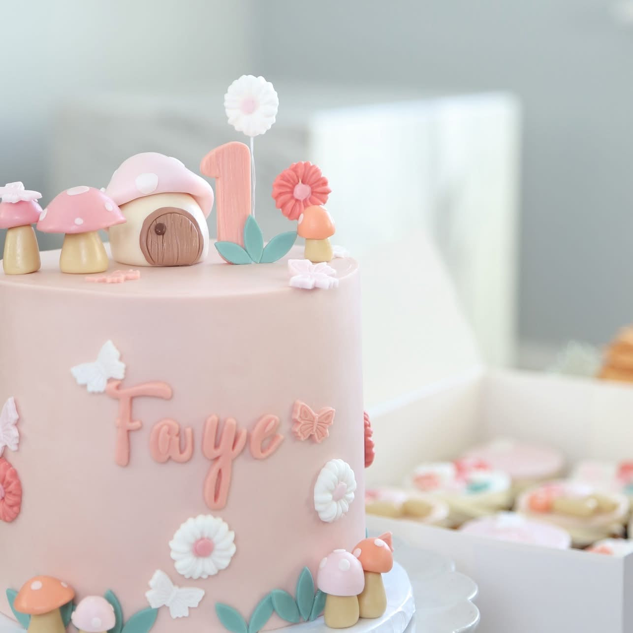 Dreamy Mushroom Meadow Cake