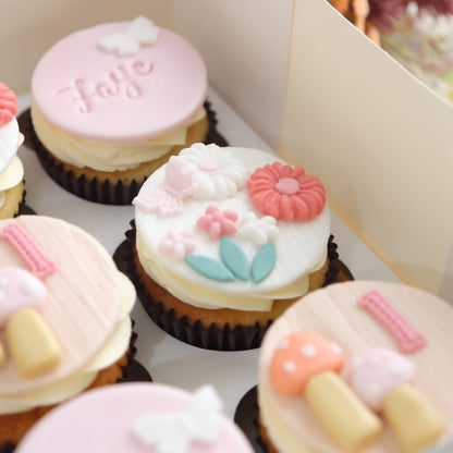 Cupcake with Message (6 pcs) [Mushroom]