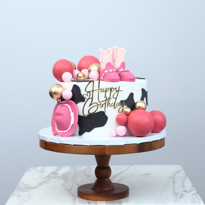 Cowgirl Rice Krispies Cake