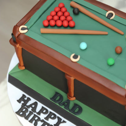 Snooker Table Design Cake