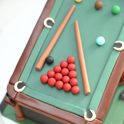 Snooker Table Design Cake