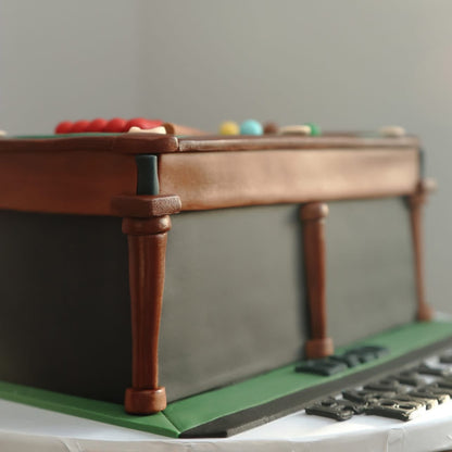 Snooker Table Design Cake