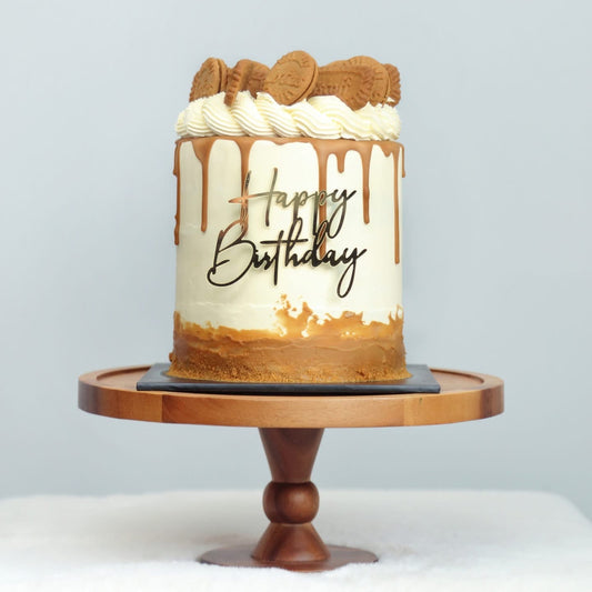 Golden Biscoff Drip Cake