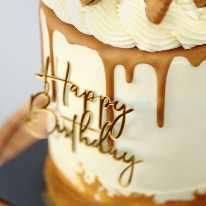Golden Biscoff Drip Cake