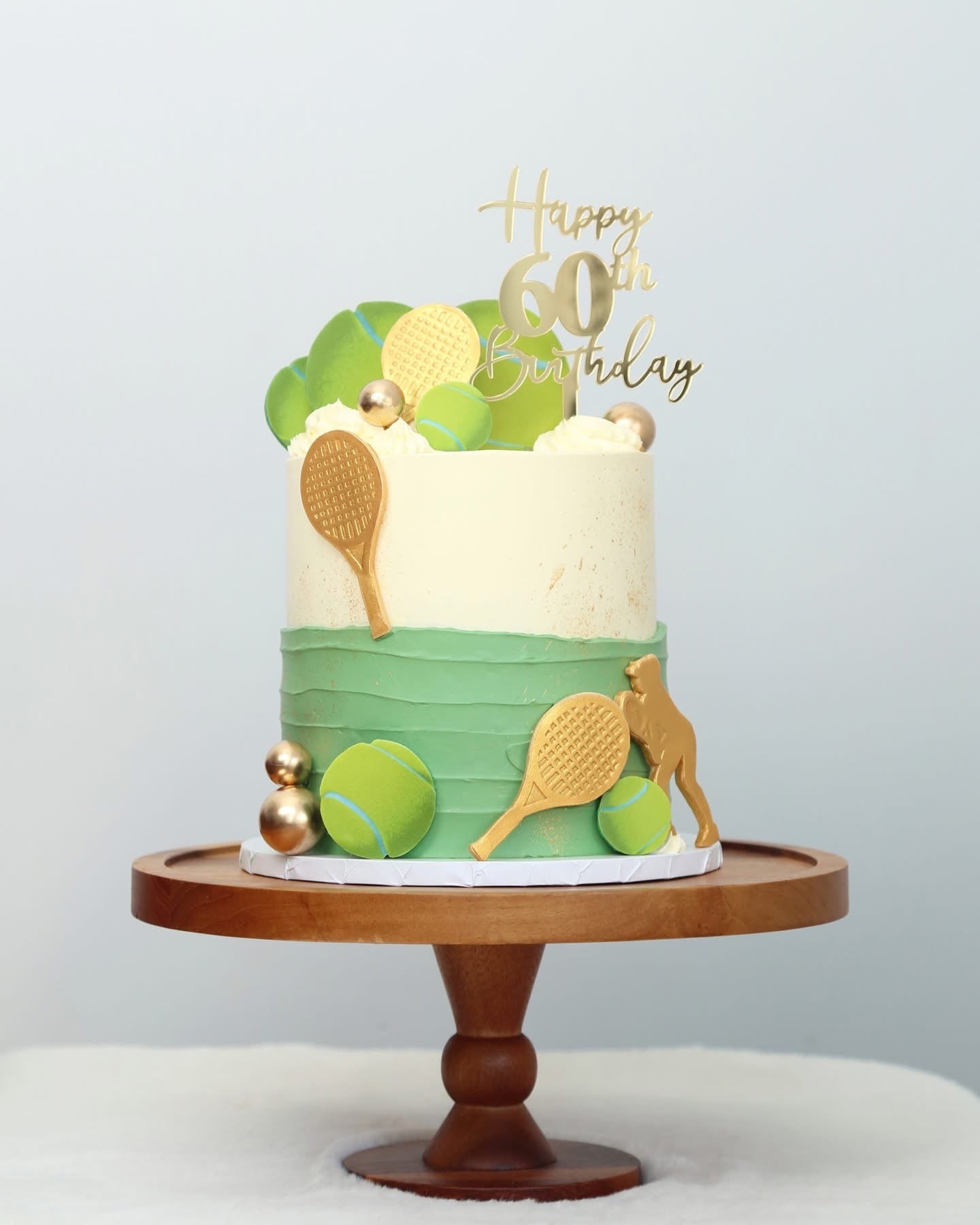 Golden Tennis Cake 🎾👟