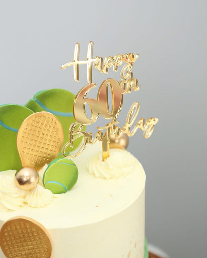 Golden Tennis Cake 🎾👟