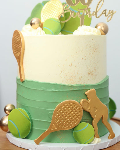 Golden Tennis Cake 🎾👟