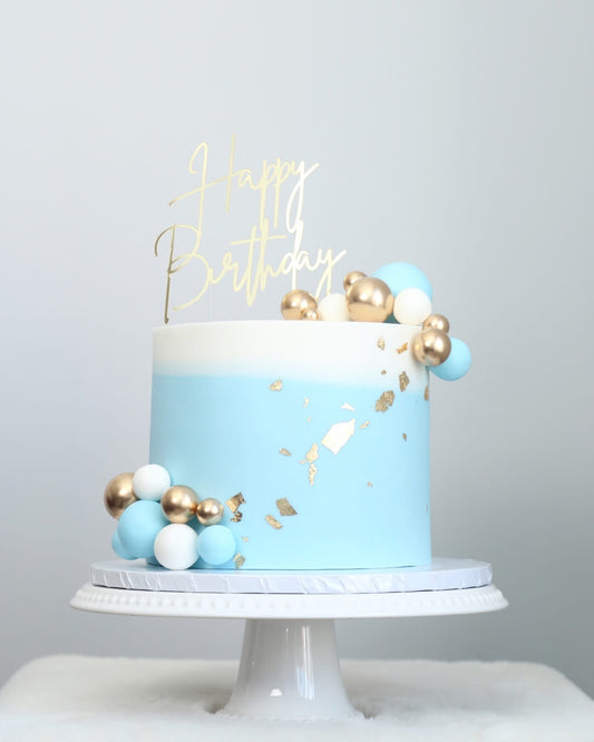 Sky Blue Bubble Cake