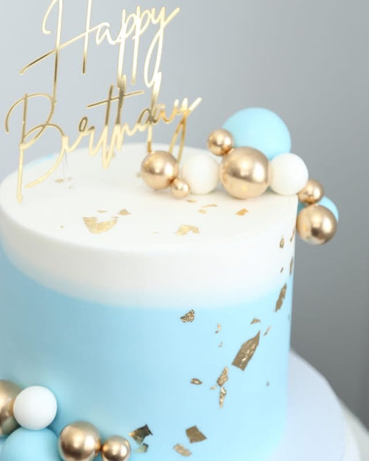 Sky Blue Bubble Cake