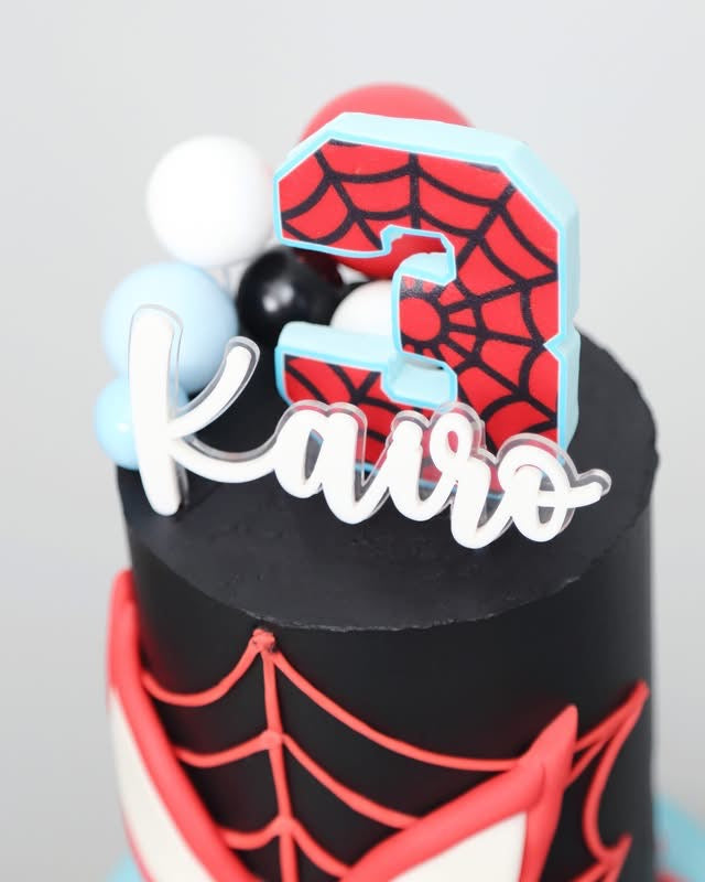 2-tier Spider-Man Theme Cake