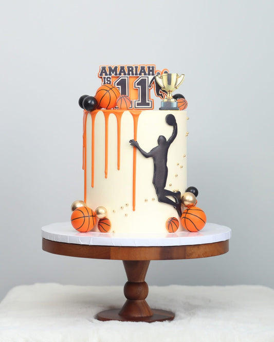 Slam Dunk Basketball Theme Cake