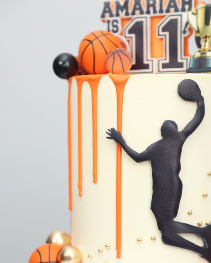 Slam Dunk Basketball Theme Cake