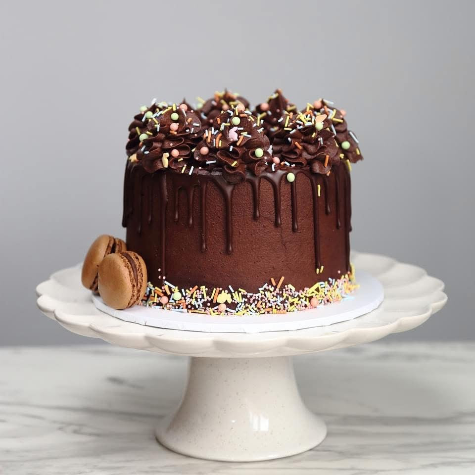 Dark Chocolate Fudge Cake