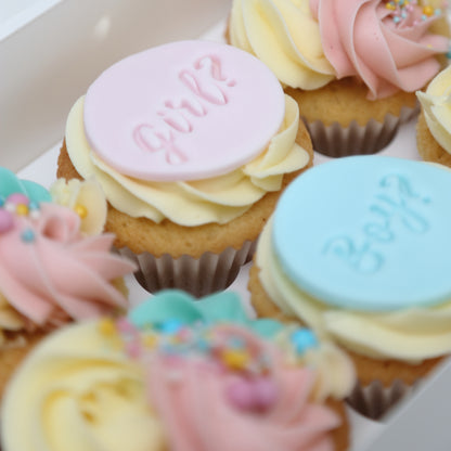 Cupcake with Message (6 pcs) [Gender Review]